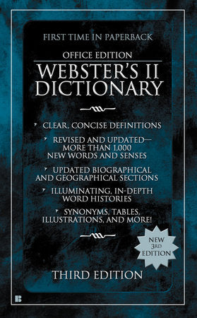 Webster's II Dictionary Paperback by Houghton Mifflin Co.