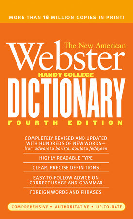 The New American Webster Handy College Dictionary Paperback by Philip D. Morehead