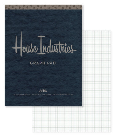 House Industries Graph Pad Merchandise by House Industries