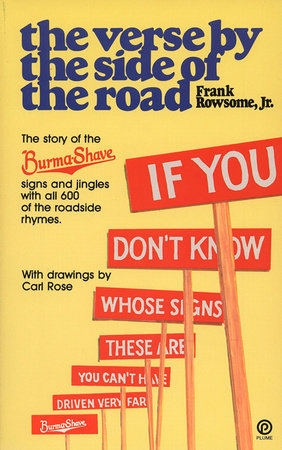 Verse by the Side of the Road Paperback by Frank Rowsome