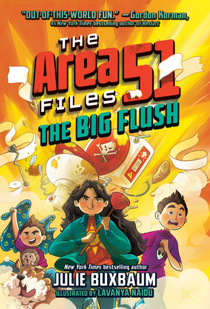 The Big Flush Paperback by Julie Buxbaum; illustrated by Lavanya Naidu