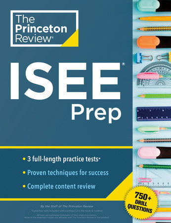 Princeton Review ISEE Prep Paperback by The Princeton Review