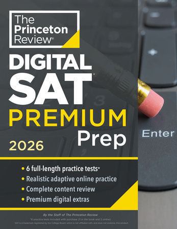 Princeton Review Digital SAT Premium Prep, 2026 Paperback by The Princeton Review