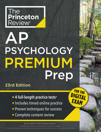 Princeton Review AP Psychology Premium Prep, 23rd Edition Paperback by The Princeton Review