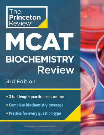 Princeton Review MCAT Biochemistry Review, 3rd Edition Paperback by The Princeton Review