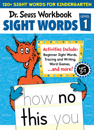 Dr. Seuss Sight Words Level 1 Workbook Paperback by Dr. Seuss