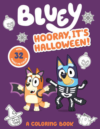 Bluey: Hooray, It's Halloween!: A Coloring Book Paperback by Penguin Young Readers Licenses