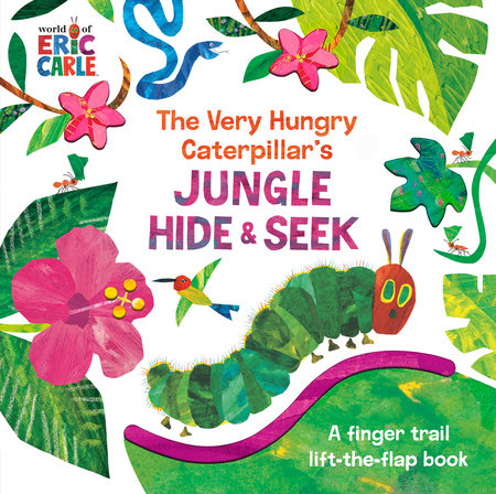 The Very Hungry Caterpillar's Jungle Hide & Seek Board Book by Eric Carle; Illustrated by Eric Carle