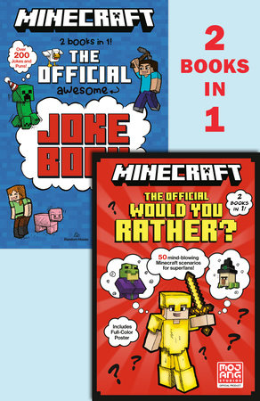 Minecraft 2-in-1: The Official Would You Rather/The Official Joke Book (Minecraft) Paperback by Random House; illustrated by Random House