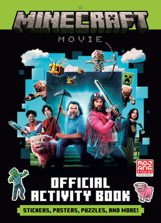 A MINECRAFT MOVIE Official Activity Book Paperback by Random House; illustrated by Random House