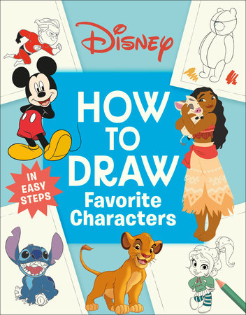 Disney How to Draw Favorite Characters Paperback by DK