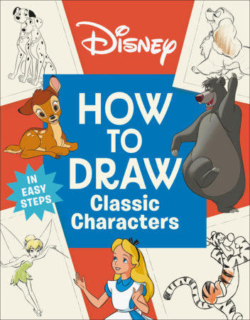 Disney How to Draw Classic Characters Paperback by DK