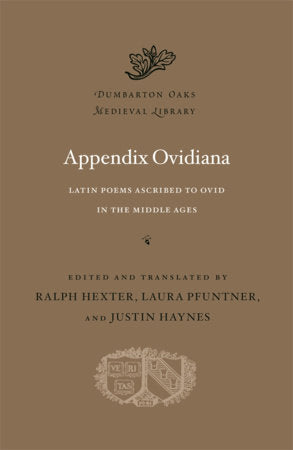 Appendix Ovidiana Hardcover by Ralph Hexter