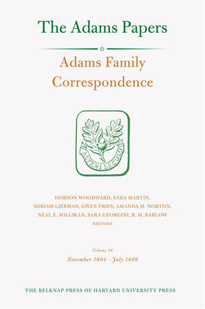 Adams Family Correspondence Hardcover by Adams Family