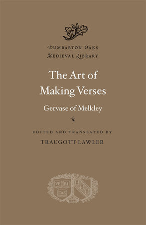 Art of Making Verses Hardcover by Melkley, Gervase of