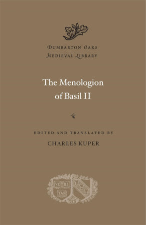 Menologion of Basil II Hardcover by Charles Kuper