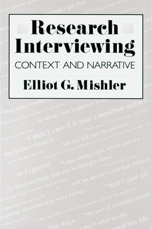 Research Interviewing Paperback by Elliot G. Mishler