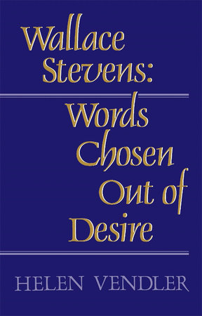 Wallace Stevens Paperback by Helen Vendler