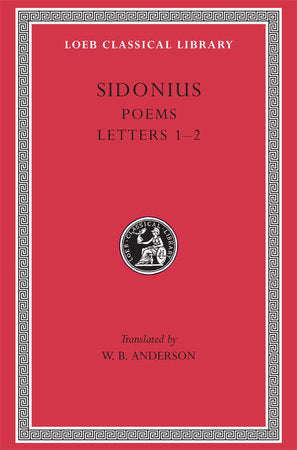Poems. Letters Hardcover by Sidonius