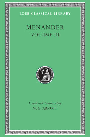 Menander, Volume III Hardcover by Menander