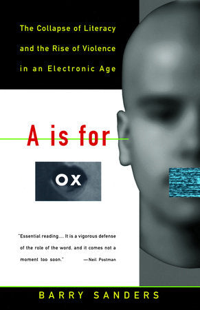 A Is for Ox Paperback by Barry Sanders