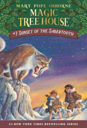 Sunset of the Sabertooth Paperback by Mary Pope Osborne; illustrated by Sal Murdocca