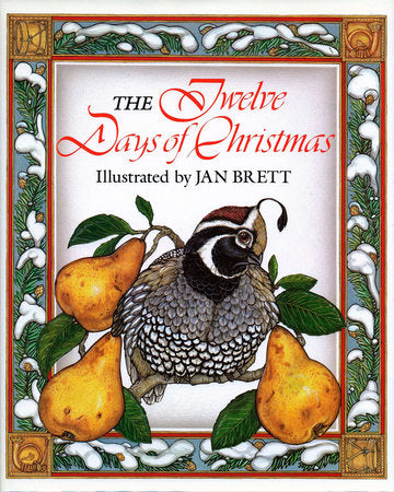 The Twelve Days of Christmas Paperback by Jan Brett