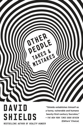 Other People Paperback by David Shields
