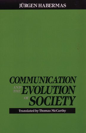 Communication and the Evolution of Society Paperback by Jurgen Habermas