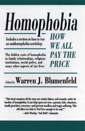 Homophobia Paperback by Warren J. Blumenfeld