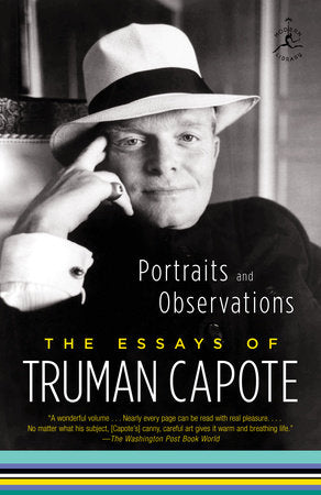 Portraits and Observations Paperback by Truman Capote