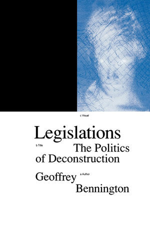 Legislations Paperback by Geoffrey Bennington