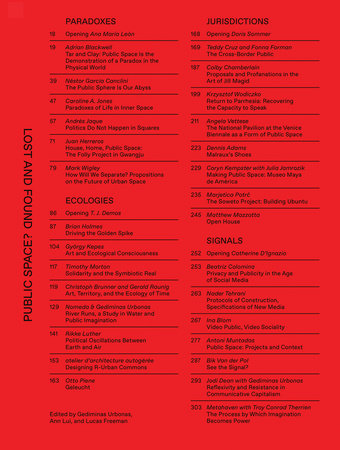 Public Space? Lost and Found Hardcover by edited by Gediminas Urbonas, Ann Lui, and Lucas Freeman