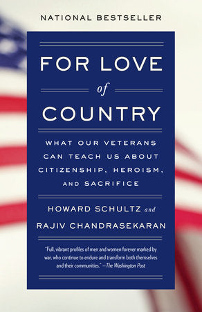 For Love of Country Paperback by Howard Schultz and Rajiv Chandrasekaran