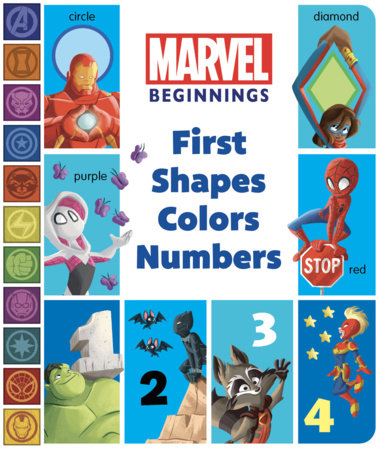 Marvel Beginnings: First Shapes, Colors, Numbers Board Book by Marvel Press Book Group