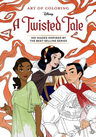 Art of Coloring: A Twisted Tale Paperback by Disney Books