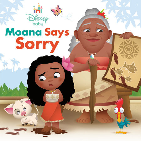 Disney Baby: Moana Says Sorry Board Book by Nancy Parent