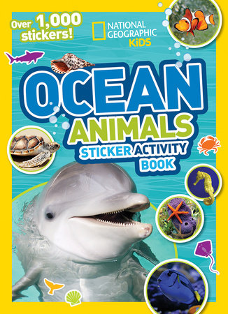National Geographic Kids Ocean Animals Sticker Activity Book Paperback by National Geographic Kids
