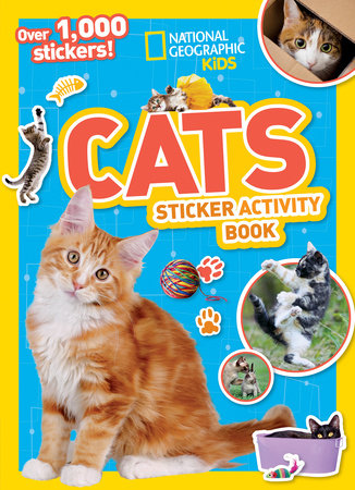 National Geographic Kids Cats Sticker Activity Book Paperback by National Geographic Kids