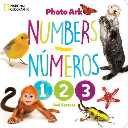 National Geographic Photo Ark Numbers / Números Board Book by Joel Sartore