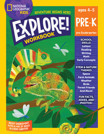 National Geographic Kids Explore! Workbook Pre-K Paperback by National Geographic Kids