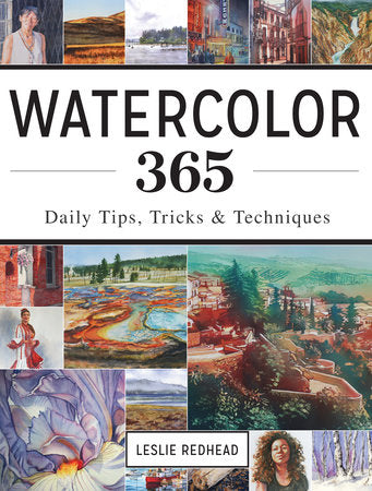 Watercolor 365 Paperback by Leslie Redhead