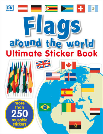 Ultimate Sticker Book: Flags Around the World Paperback by DK