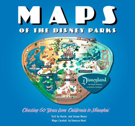 Maps of the Disney Parks Hardcover by Vanessa Hunt