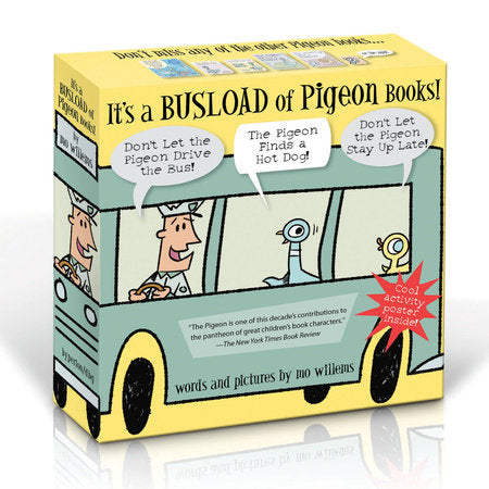 It's a Busload of Pigeon Books!-NEW ISBN Boxed Set by Mo Willems