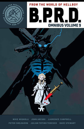 B.P.R.D. Omnibus Volume 9 Paperback by Story by Mike Mignola and John Arcudi. Art by Laurence Campbell, Peter Snejbjerg, and Julian Totino Tedesco. Colors by Dave Stewart.