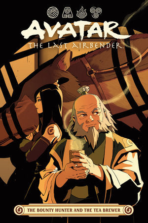 Avatar: The Last Airbender -- The Bounty Hunter and the Tea Brewer Paperback by Written by Faith Erin Hicks, illustrated by Peter Wartman, colored by Adele Matera, in cooperation with Michael Dante DiMartino and Bryan Konietzko.