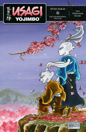 Usagi Yojimbo Volume 41: Ten Thousand Plums Limited Edition Hardcover by Written, illustrated, and lettered by Stan Sakai. Colored by HiFi Colour Design.