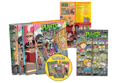 Plants vs. Zombies Boxed Set 9 Boxed Set by Written by Paul Tobin. Art by Cat Farris, Luisa Russo, Christianne Gillenardo-Goudreau. Colors by Heather Breckel. Letters by Steve Dutro.