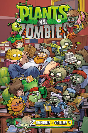 Plants vs. Zombies Zomnibus Volume 4 Hardcover by Written by Paul Tobin. Art by Ron Chan, Brian Churilla, Christianne Gillenardo-Goudreau. Colors by Matt J Rainwater. Letters by Steve Dutro.